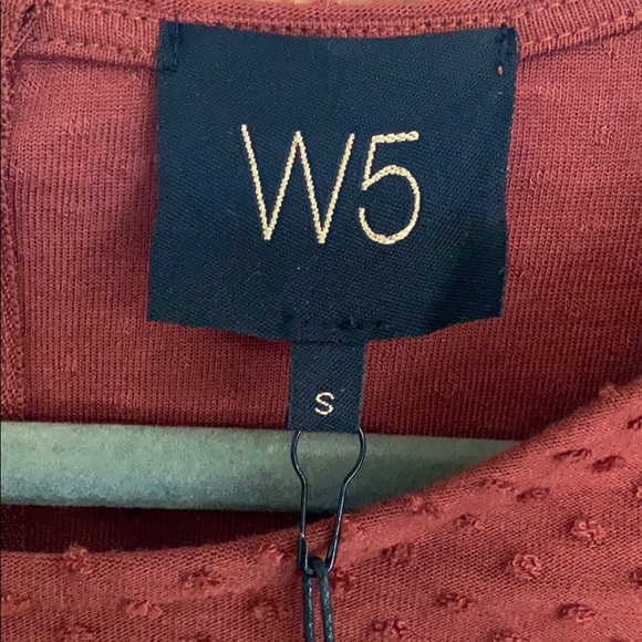 W5 rust top with 3/4 bell sleeves - Picture 2 of 4